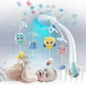 Remote Control Baby Projection Hanging Bed Bell Toy with Music & Lights